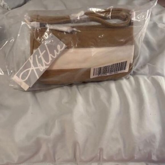 Lifestyles by Kathie Lee Collection Tan and Beige Carry Purse Hand Bag NWT - Picture 3 of 7